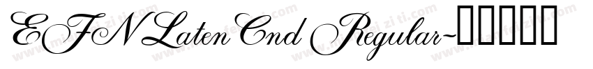 EFN Laten Cnd Regular字体转换
